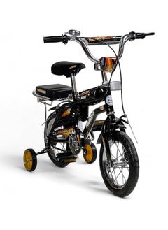 AL BADER Rambo Freestyle Kids Bike with Adjustable Seat, 12 Inch Rambo Children Bikes for Kids Age 3-7 Years With Passenger Rear Seat, Kids Bike With Hand Brake and Two Flashing Training Wheels  - Image 2