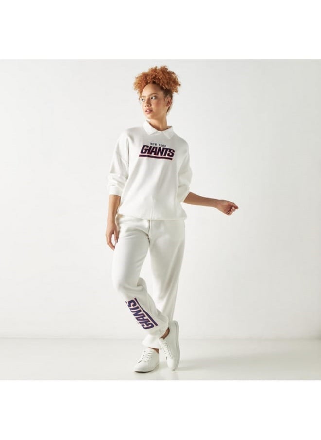 SP Characters New York Giants Print Joggers with Drawstring Closure and Pockets  - Image 4