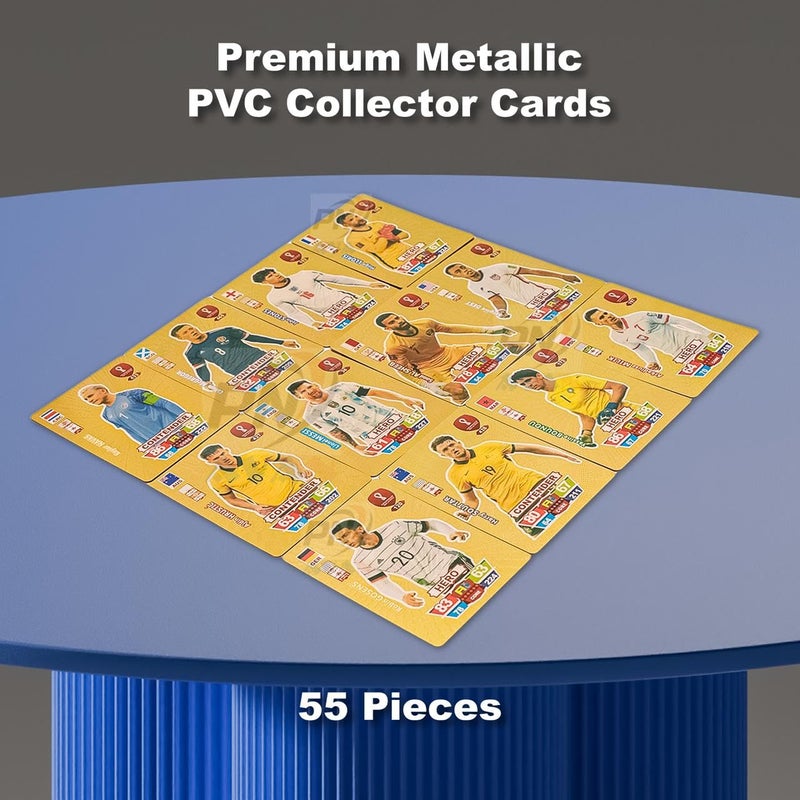 PN AVAN Football Card Set Waterproof Plastic Car 4 Colour Golden 55. Silver 55. Black 55. Rainbow 55 (220pca Set) - Image 4