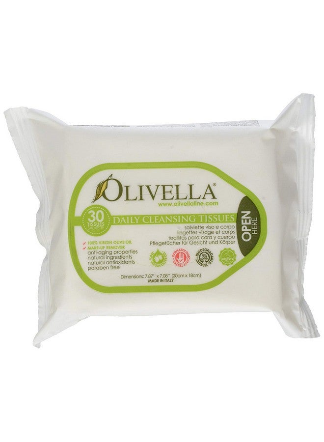 Olivella Facial Cleansing Tissues 30 Count (6 Pack)