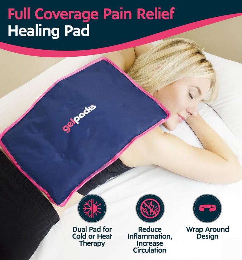 Magic Gel Ice Packs for Injuries Reusable (15" x 11") - Large Ice Pack - Flexible Cold Cooling Pad - Gel Pack for Shoulder, Back, Hip, Knee, Leg, Lower Back - Image 2