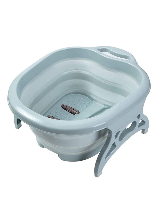 إسكدنيا حوض استحمام لنقع القدمين مع بكرة للتدليك أخضر فاتح 21سم - Image 1