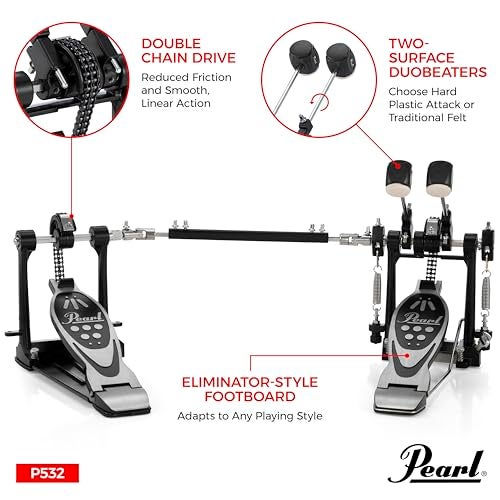 PEARL P532 Double Bass Drum Pedal - Image 3