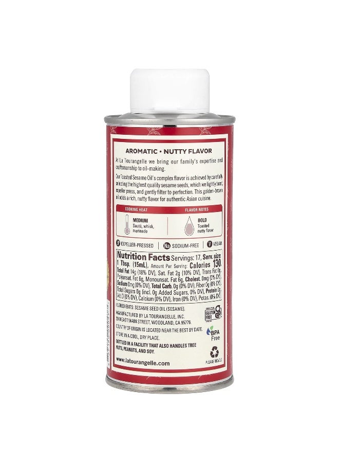 La Tourangelle La Tourangelle, Toasted Sesame Oil, 8.45 fl oz (250 ml)  - Image 2