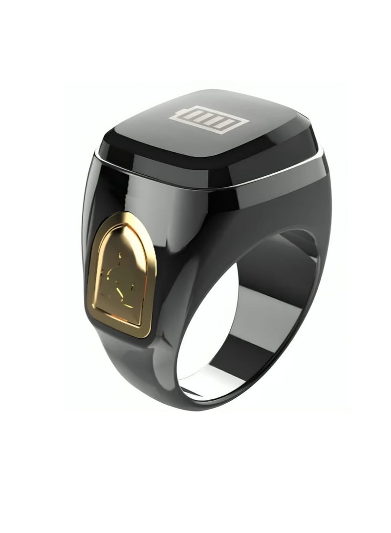 Smart Tasbih Counter 18mm with 5 Daily Prayer Times Notification and OLED Time Display and IPrayer Life APP and 3 Days Battery - Image 1