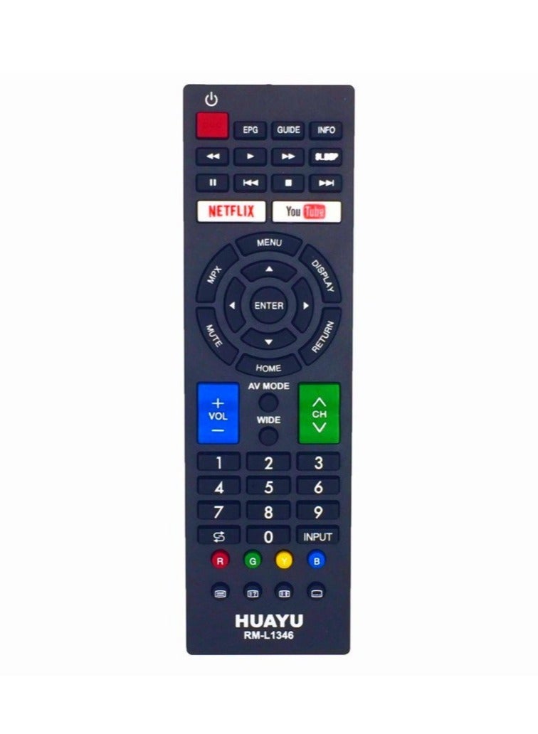 Huayu Replacement TV Remote Control Compatible for Sharp Smart LCD LED TV's Black - Image 2
