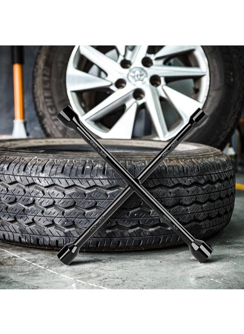 مفتاح عجل صليبه 14"-350 مم اسود - مخصص لجميع اطارات السيارات هيفي ديوتي