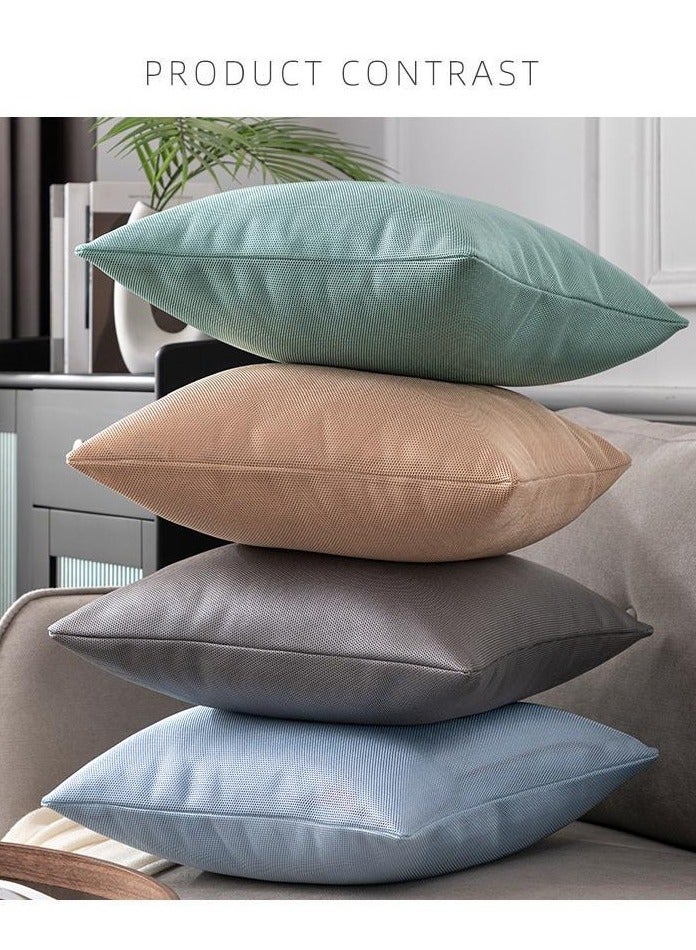 أوليس فيرس  أغطية وسائد حريرية جليدية صيفية (قطعتين) - أغطية وسائد مبرّدة بدون حشوة، قابلة للتنفس للتزيين - Image 2