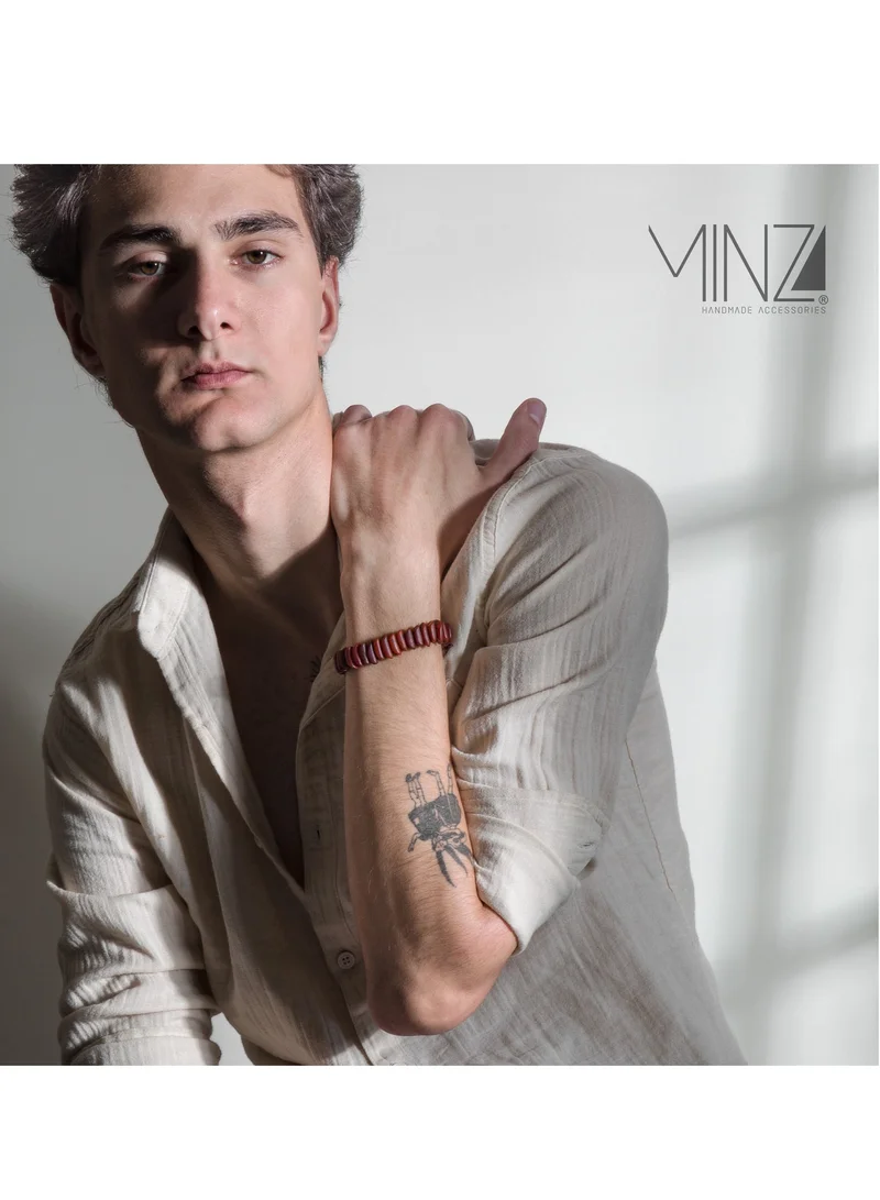 Minza  Minza ” Red Datestone ” Date stone Bracelet, Handmade Bracelet for Men, Beaded Bracelet, Jewelry for Casual & Special Occasion for Women | Best Price UAE