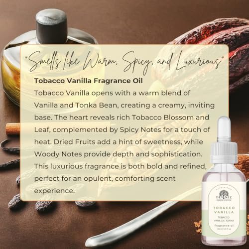 Devinez Tobacco Vanilla Fragrance Oil | 30ml | Perfect for DIY Candles, Aromatherapy & Diffusers (IFRA Certifed) - Image 3