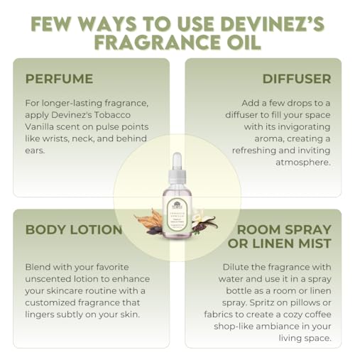 Devinez Tobacco Vanilla Fragrance Oil | 30ml | Perfect for DIY Candles, Aromatherapy & Diffusers (IFRA Certifed) - Image 5