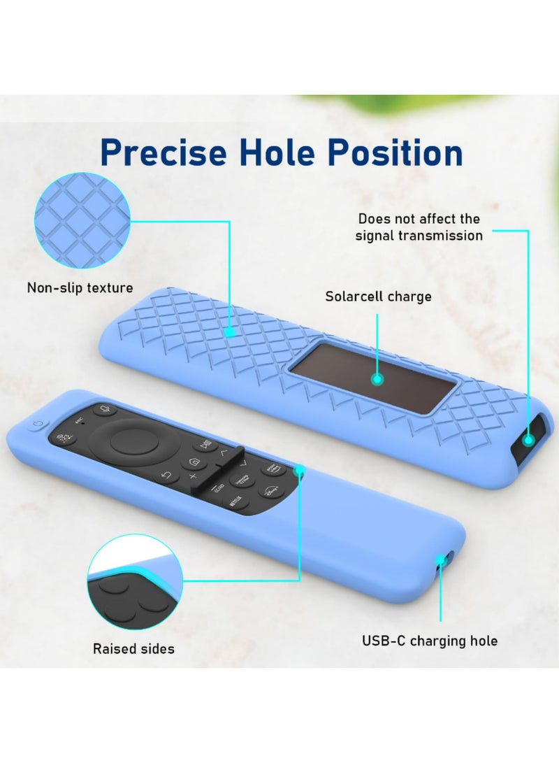 2023 New For Samsung BN59 01432A Solar Remote Control Silicone Protective Case Cover For TM2360E Anti Drop Dustproof Shockproof Protector Sleeve Skin Blue  - Image 3
