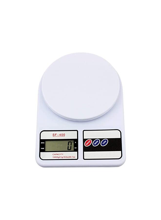 GJT Digital Kitchen Scales,Multifunction with LCD Display,Digital Pocket Food Scale,Kitchen Food Scale for Baking & Cooking,22lbs/10kg(Battery Included,White) - Image 2