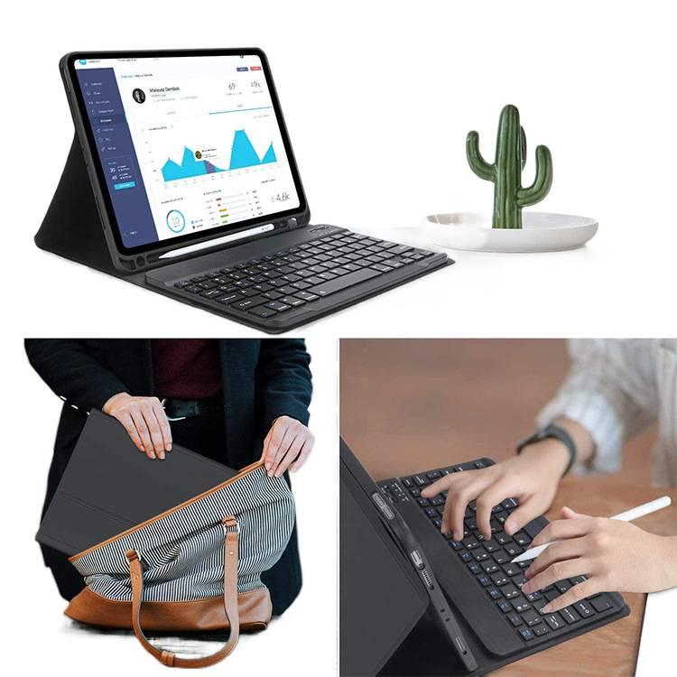 DGG Green Keyboard iPad Case Compatible with Multiple iPad Models - Image 5