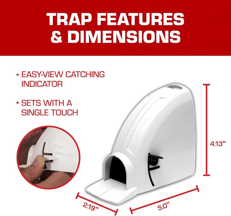 TOMCAT Kill & Contain Mouse Trap, Never See a Dead Rodent Again, 2 Traps (Pack of 4) - Image 4
