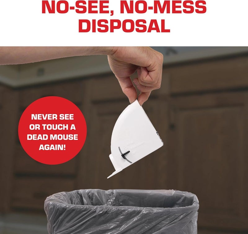 TOMCAT Kill & Contain Mouse Trap, Never See a Dead Rodent Again, 2 Traps (Pack of 4) - Image 5