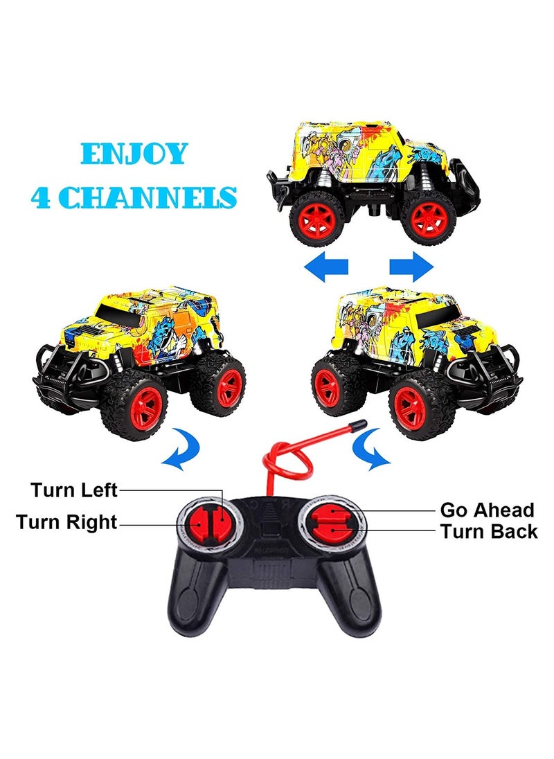Swift Mini RC Remote Control Car Toy  for Kids, Boys and Girls with 1:43 Scale, Toy for Toddlers and Kids, Yellow  - Image 2