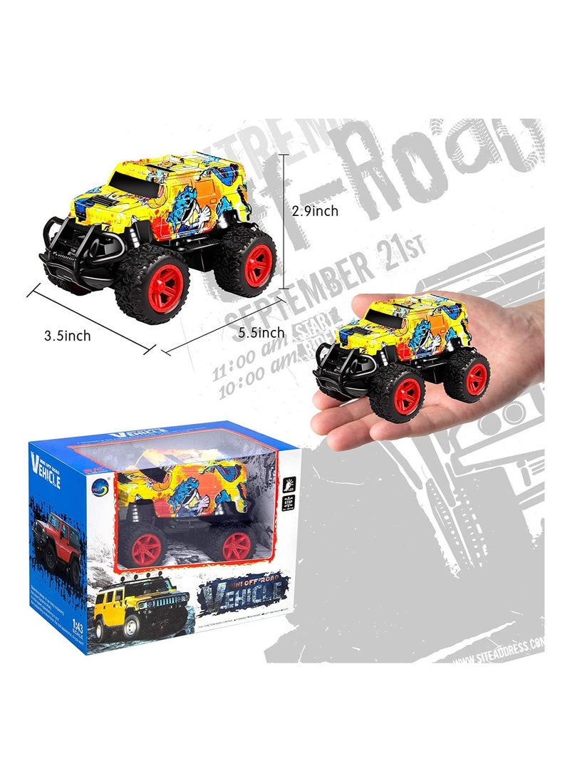Swift Mini RC Remote Control Car Toy  for Kids, Boys and Girls with 1:43 Scale, Toy for Toddlers and Kids, Yellow  - Image 3