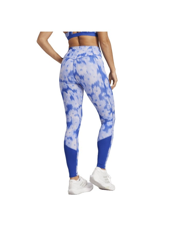 Adidas adidas Opt Ess Aop L Blue Training Tights 2XS  - Image 4