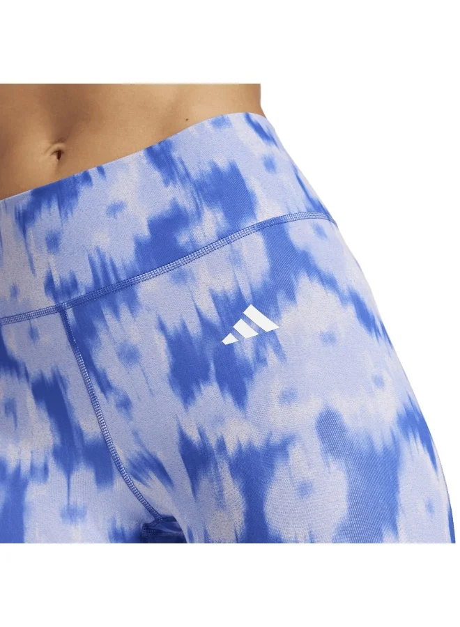adidas أوبتي إيس تايتس تدريب أزرق AOP مقاس 2XS