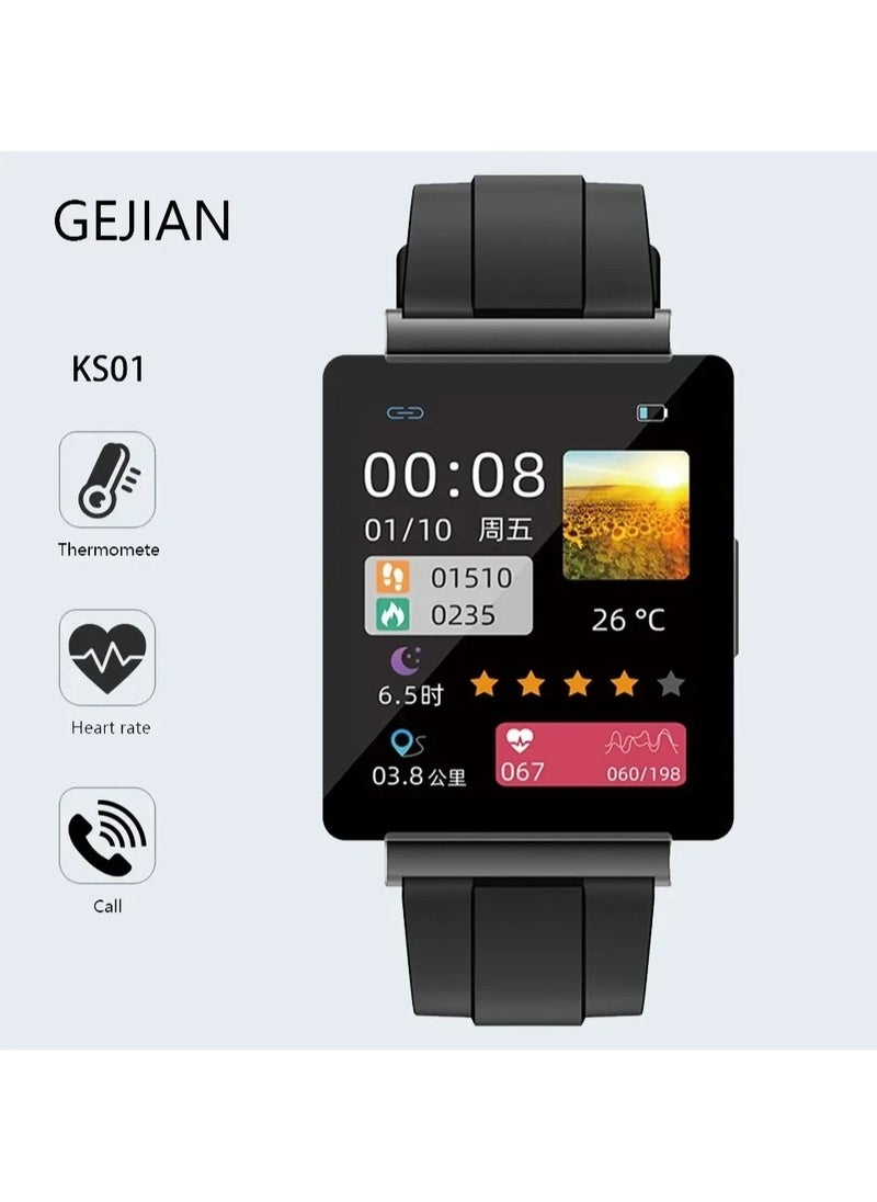 gejian - NFC Smart Watch Men Women 1.85 Full Touch Screen Waterproof Sports Fitness Bracelet Bluetooth Call Smartwatch - Image 1