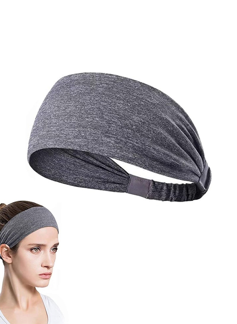Loquat Yoga Sport Athletic Headband for Women and Men Elastic Non Slip Lightweight Headbands Headscarf for Fitness Exercise Tennis Running Gym Dance Sweat Wicking Sports Headband - Image 1