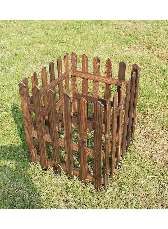 LINGWEI Wooden Garden Solid Fence Border - Image 2