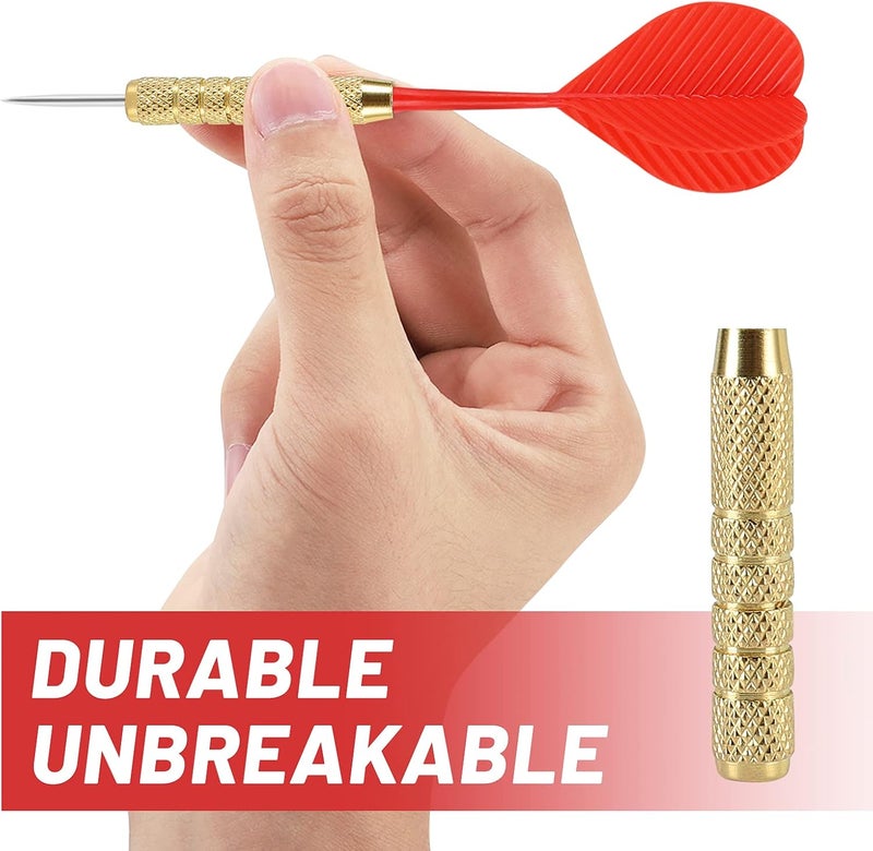 accmor 18 Pack Steel Tip Darts, 18 Grams Metal Tip Dart Set, Darts Metal Tip Set, Metal Darts for Dartboard - Image 4