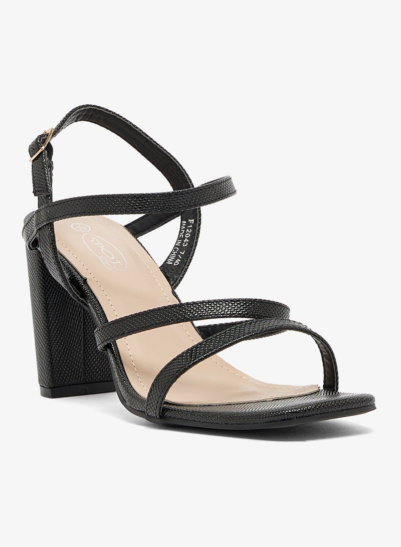 Spot-On Multi Strap Block Heel Sandal - Image 2