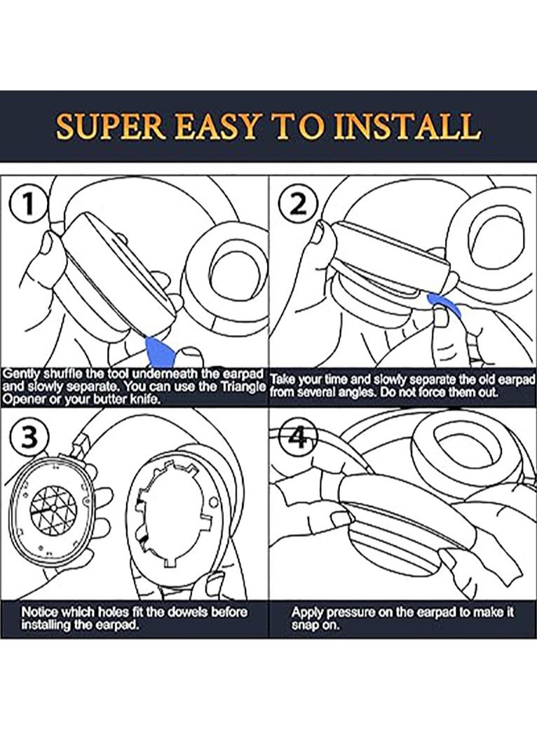 Replacement Earpad Compatible with JBL Tune 720bt Wireless Over-Ear Headphones,JBL Earpads Ear Cushions Ear Cups Cover with High-Density Soft Foam - Image 5