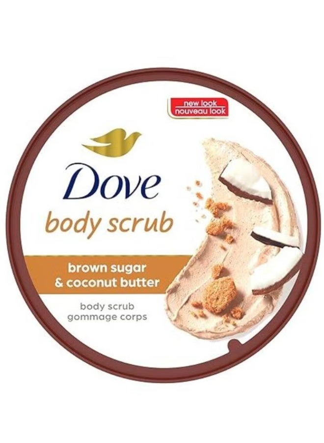 Dove Exfoliating Body Polish Scrub with Brown Sugar & Coconut Butter 298 gm - Image 1