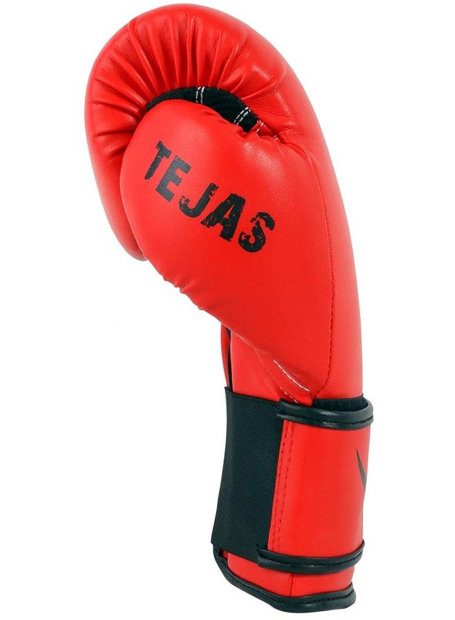 Invincible Tejas Fitness Training Synthetic Leather Boxing Gloves for Men & Women (Red-Black, 14 OZ) - Image 4