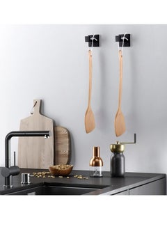 Oasisgalore 4 Pack Bath Towel Hook, Black Robe Hooks Wall Mounted Heavy Duty Hook for Bathroom Kitchen  - Image 3