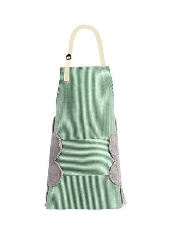 Adjustable size apron with pockets, green, 76cm