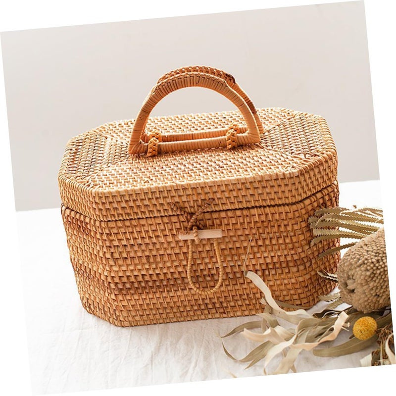 Large Woven Rattan Storage Baskets For Home Decor Picnic And Fruit Storage - Image 4