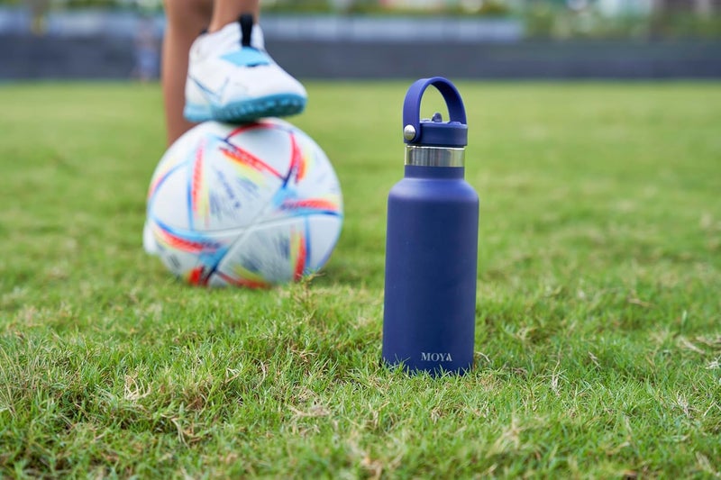 Moya 'Starfish' 500ml Insulated Sustainable Water Bottle Navy - Image 4