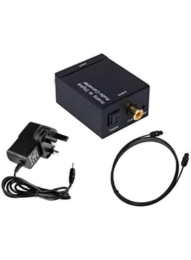 Analog to Digital Audio Converter – RCA to Optical Toslink Adapter – Easy Plug & Play Sound Converter for TV, DVD & Speaker Systems - Image 4