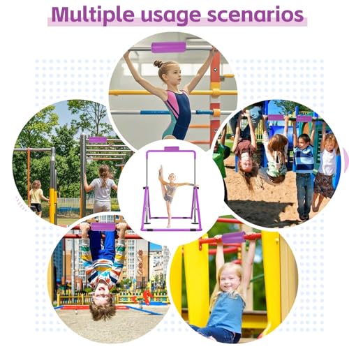 SoeKoa Gymnastics Bar Pad, Gymnastics Bar Mat, Protective Package for Gymnastics Bars, Parallel Bars, Uneven Bars, Horizontal Bars, Ballet Bars, Most Children's and Adult Gymnastics Bars (light purple) - Image 4