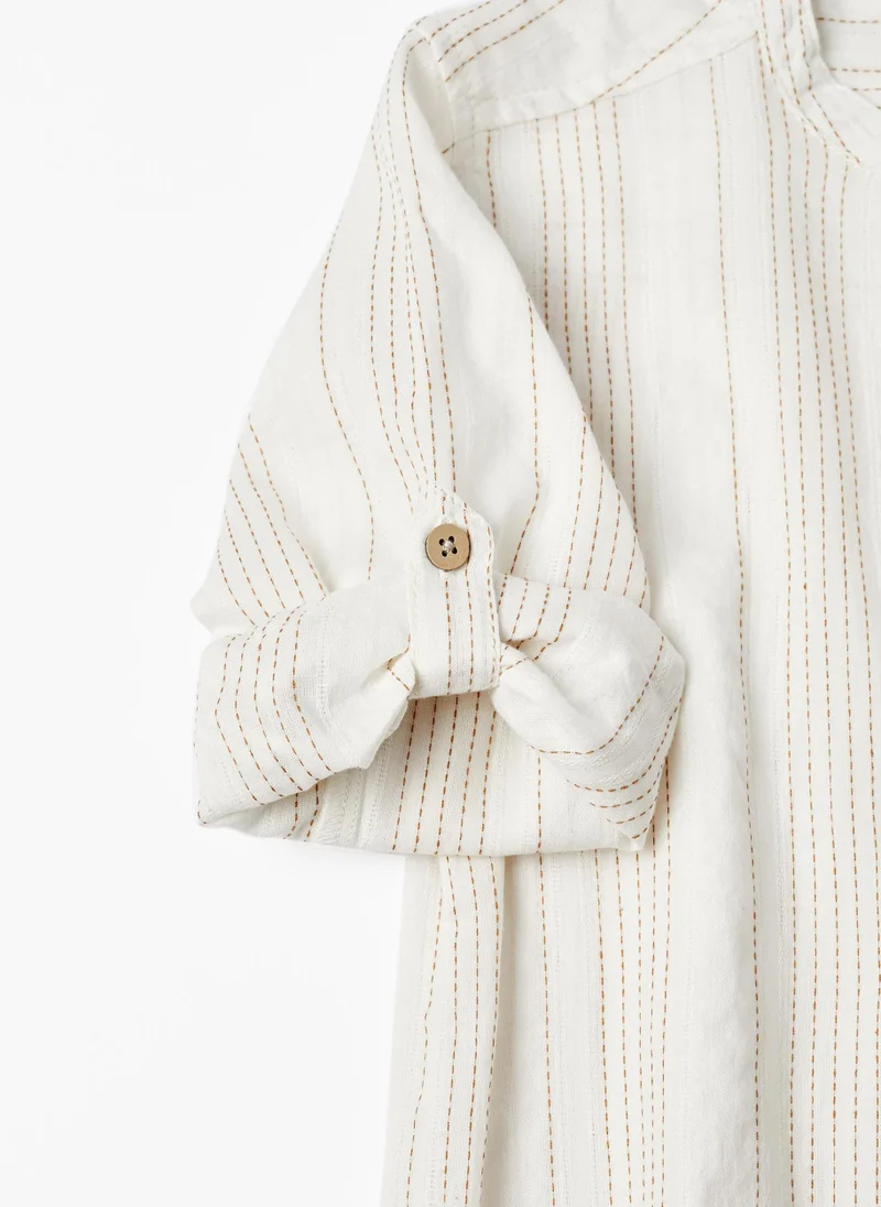 زيبي Zippy Cotton Shirt With Stripes For Boys