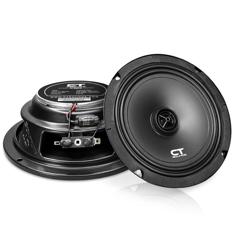 CT Sounds Tropo 6.5â€ 160 Watt Shallow-Mount Coaxial Car Speakers - Pair - Image 1