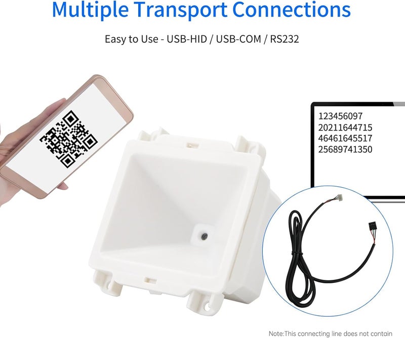 USB Wired Barcode Scanner Module Embedded Barcode Reader for Supermarket Retail Cashier - Image 3