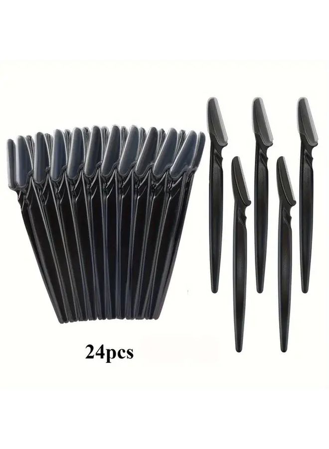 12 قطعة مجموعة ماكينة حلاقة الحواجب مزيل شعر الوجه للنساء والرجال من الفولاذ المقاوم للصدأ - Image 5