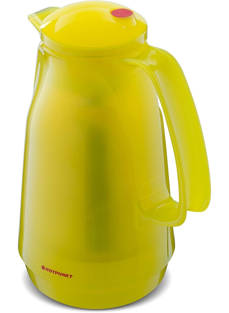 Rotpunkt 1.5L BPA-free thermal flask, healthy beverage, made in Germany, keeps drinks hot for 12 hours, yellow, 4007389228502 - Image 1