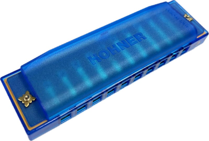 HOHNER Harmonica Translucent Harp C Blue