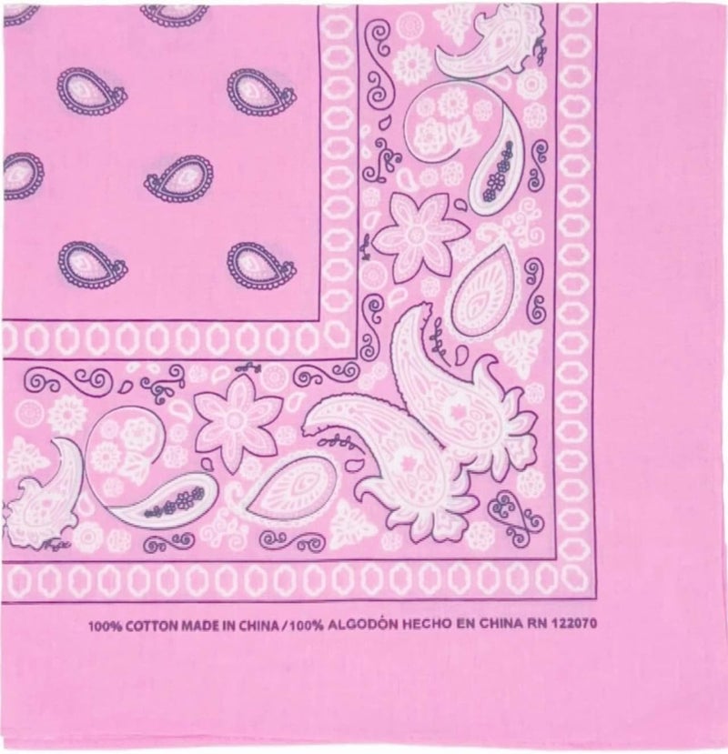 Novelty Bandanas Paisley Cotton Bandanas Single Pack