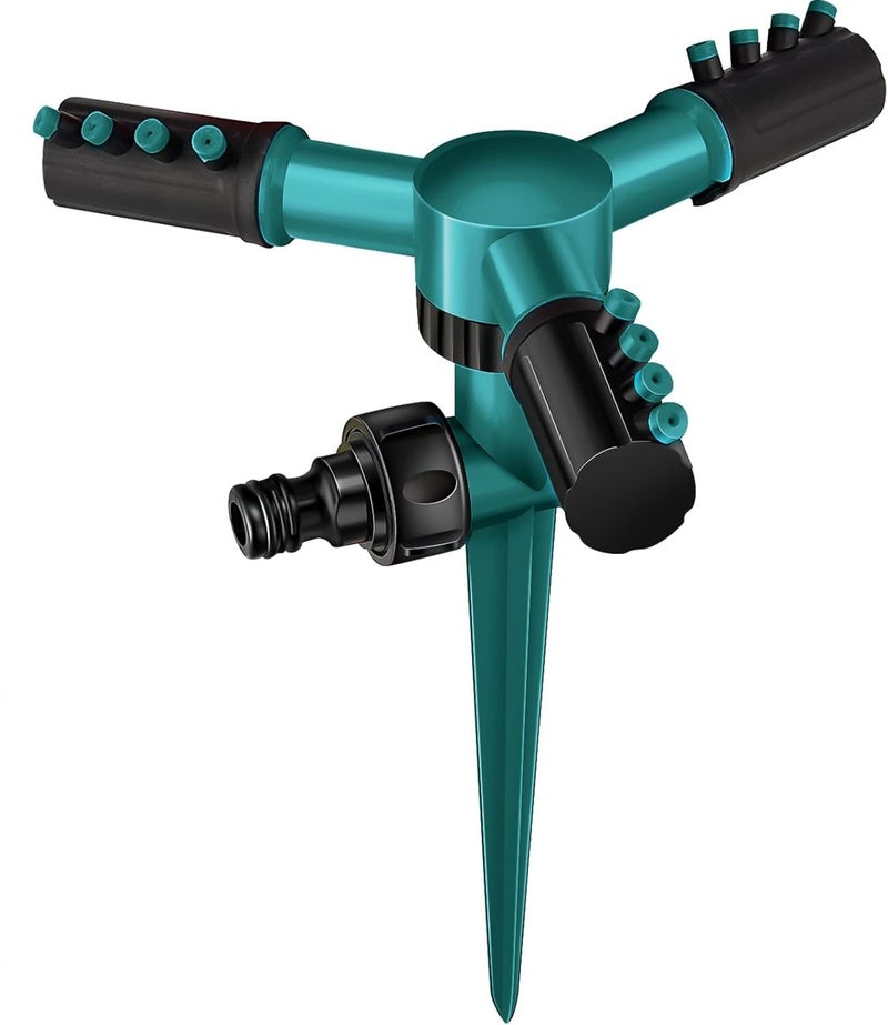 DODGE 'N WOLVES Lawn Sprinkler Automatic 360 Rotating Garden Water sprinklers with 45° Adjustable Arms for Large Coverage Area, Gardening Watering Systems - Image 1