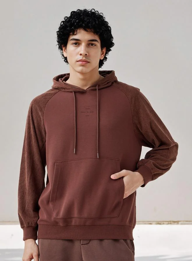 Lee Cooper Lee Cooper Men Panelled Hoodie