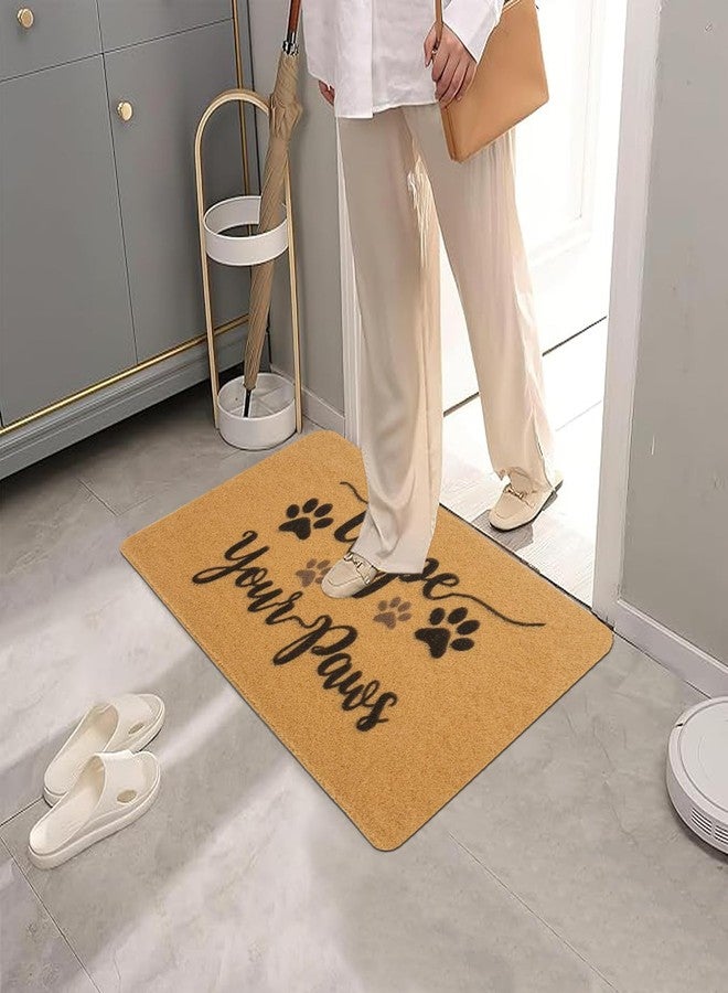 XuoAz Funny-Welcome-Mats for Front Door Wipe-Your-Paws Dog Doormat Nature Coir Non Slip Rubber Indoor Floor Mats for Home Outdoor Entrance 17" x 30" - Image 5