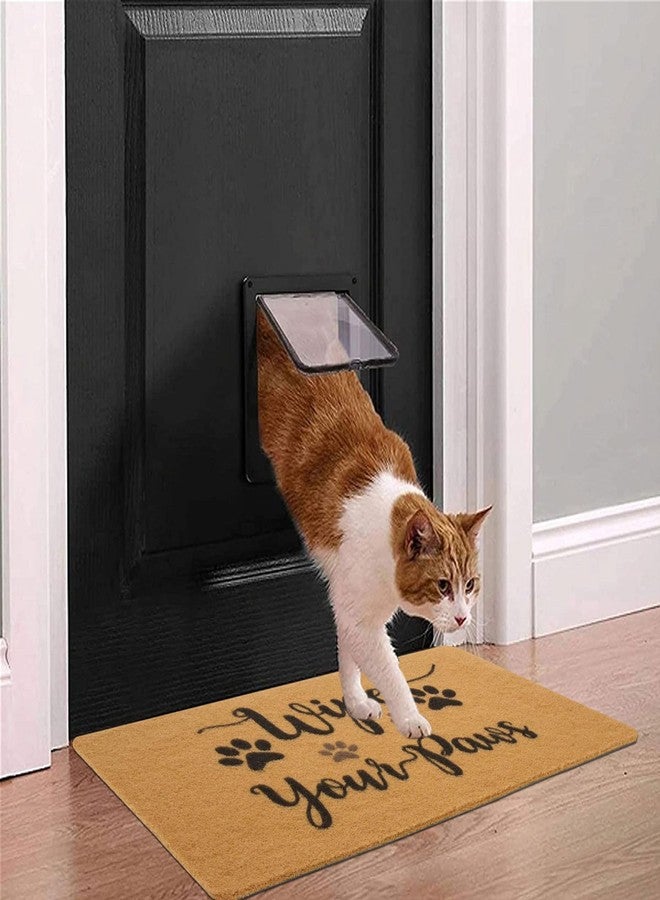 XuoAz Funny-Welcome-Mats for Front Door Wipe-Your-Paws Dog Doormat Nature Coir Non Slip Rubber Indoor Floor Mats for Home Outdoor Entrance 17" x 30" - Image 4