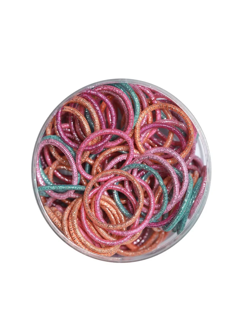 Priyaasi Women Multi Color Pack Of 100 Ponytail Holders